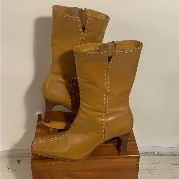 bp Shoes - BP. Nordstroms Leather Boots mid calf  7.5M tan